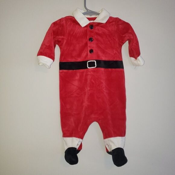 HEADQUARTERS CHRISTMAS SANTA SLEEPER SUIT 0-3 M - Picture 1 of 4